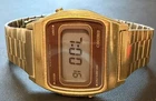 Rare Gold Tone 1979 Seiko F039-5009 Digital LCD Watch Working New Battery