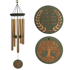 Sympathy Wind Chimes in Memory of Mom Dad,36 Inch Wind Chimes for Outside Dee...