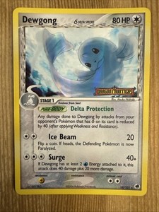 Pokemon Card - Dewgong EX Dragon Frontiers 15/101 Reverse HOLO Rare Stamped NM