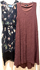 Women New Simply Vera Sleeveless Colorful Hi-Low Dress -Choice Size/Color
