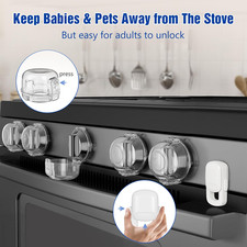 Stove Knob Safety Covers for Child 5  1 Pack , Upgraded Universal Size Pres...