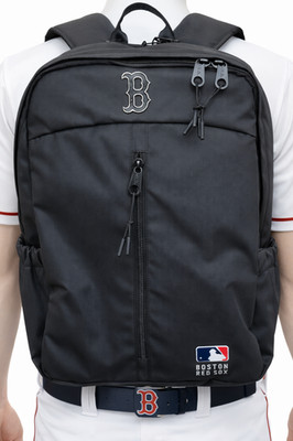 MLB Boston RedSox Rucksack Schwarz Silber Sport Freizeitbackpack Tasche Baseball