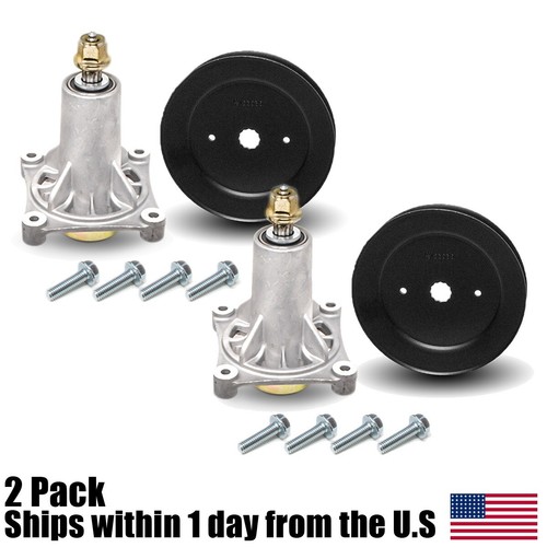 2 Spindle Pulley Fits Craftsman YT4000 YS4500 42" DECK 187292 192870