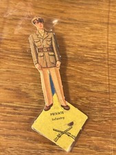 WW2 Die Cut Toy Cardboard Soldier - Private - Infantry