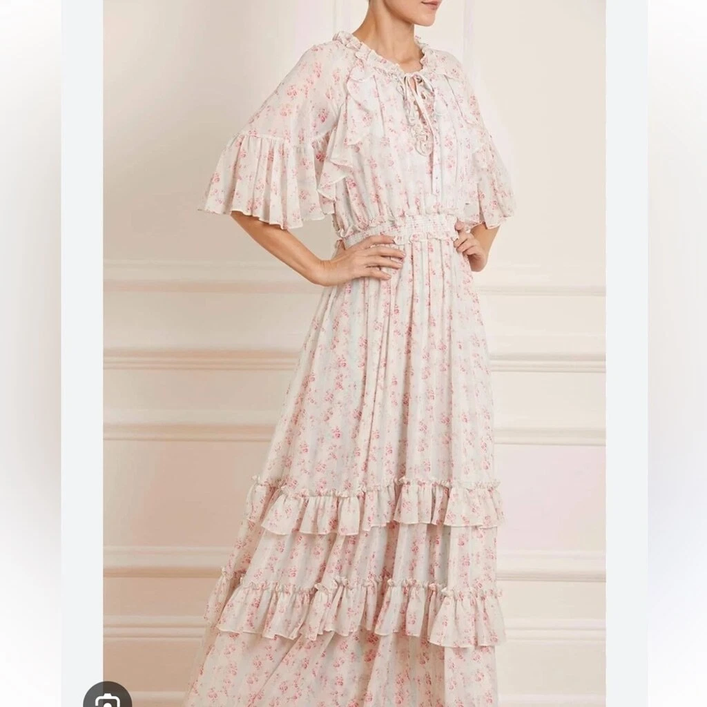 knee length dresses for ladies Celia Long Sleeve Ankle Gown