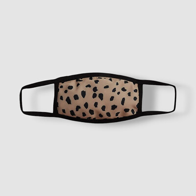 Beach Riot Women's Brown Reusable Leopard Face Mask