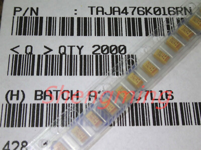 100PCS 3216 16V 47uF 476C A-type 1206 SMD tantalum capacitor