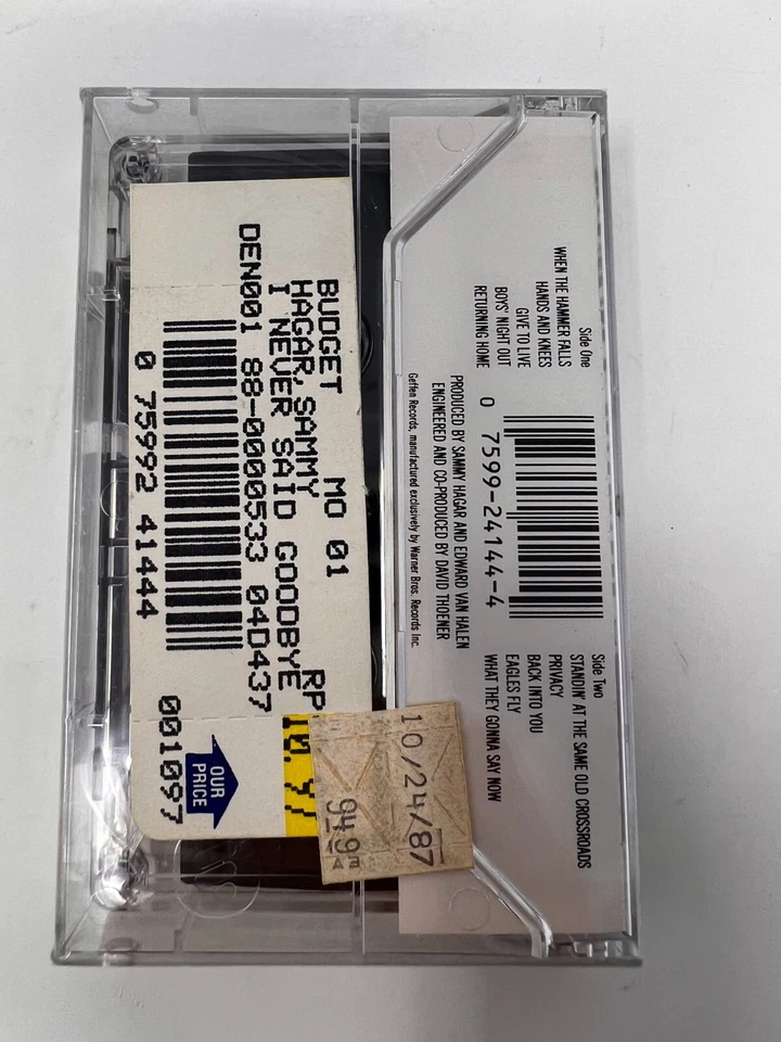Sammy Hagar - Sammy Hagar Self Titled (Cassette Tape) New Old Stock SEALED 1987 - Image 2 of 3