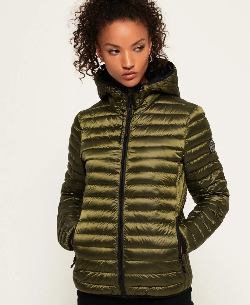 superdry core down hooded jacket womens