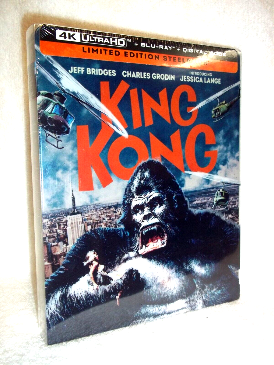 King Kong (1976) (4K/Blu-ray, 2024, 2-Disc, STEELBOOK) NEW Jeff