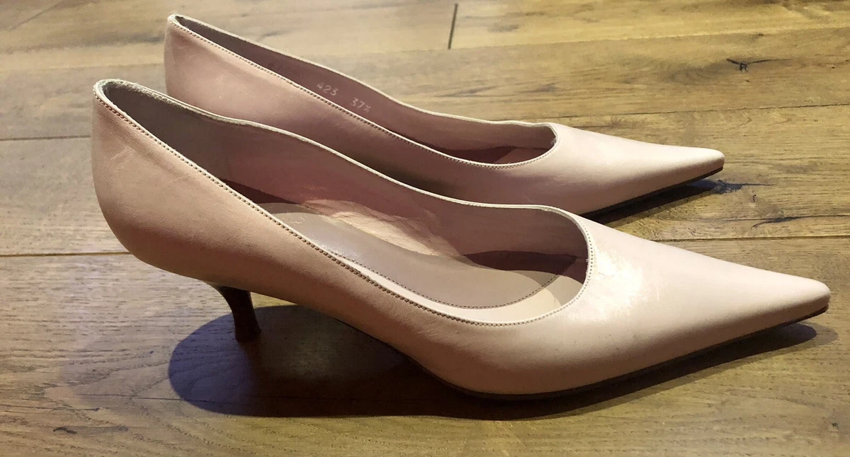 Pink kitten heel shop shoes uk