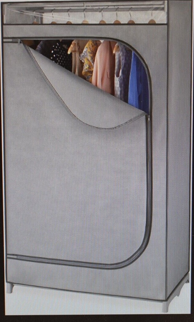 Whitmor 36 Inch Portable Wardrobe Cover with Hanging Rack 64x19.75 Inches-image