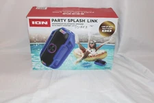 ION Party Splash Link Floating Waterproof Bluetooth Speaker with Party Lights