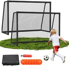 Fußballtor Goal Fußball Sport Gartenfußballtor 180-300cm mit Netz und Torwand