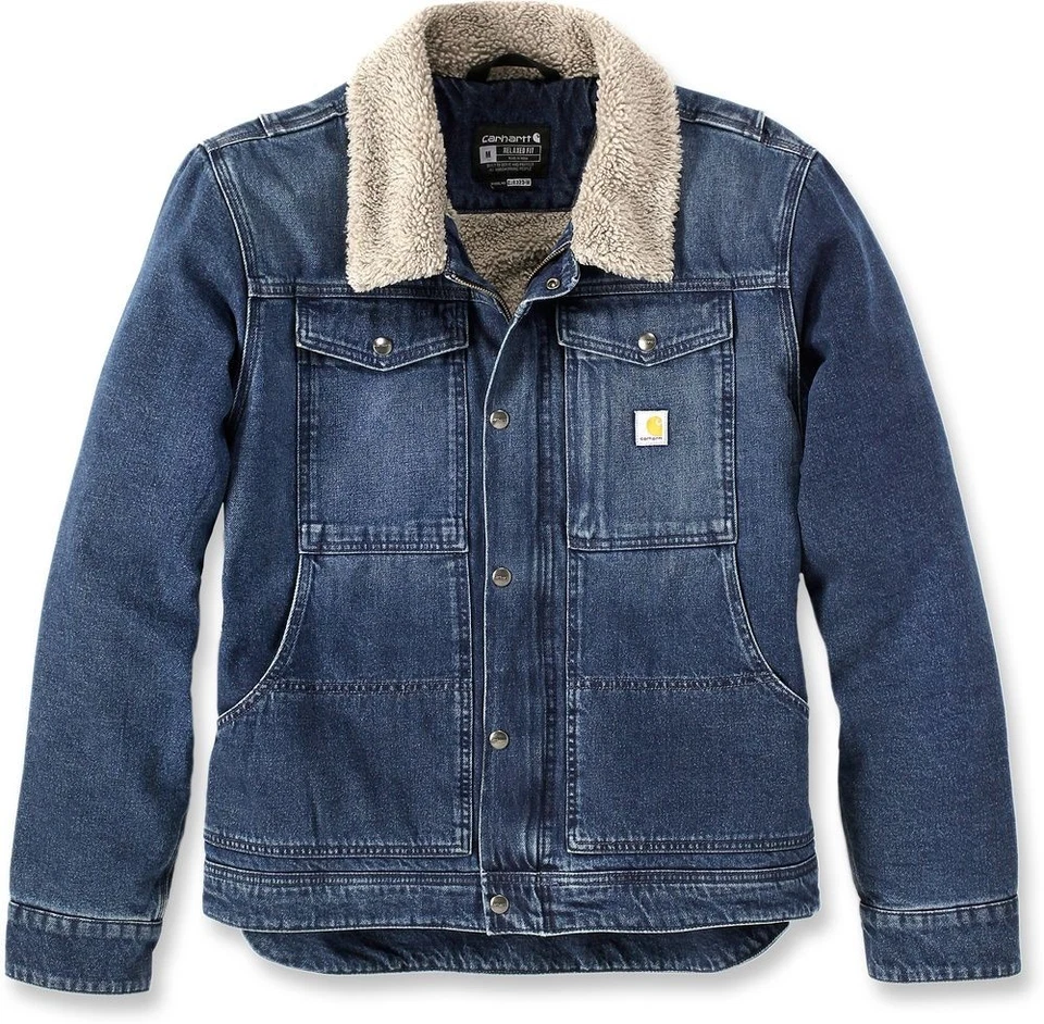Carhartt Relaxed Fit Denim Sherpa-Lined Jacket 106323 - Bild 1 von 1