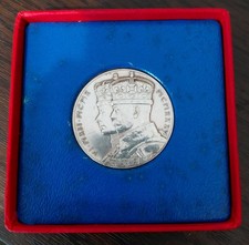 Official 1935 Silver Jubilee Commemorative Medal Sterling Silver