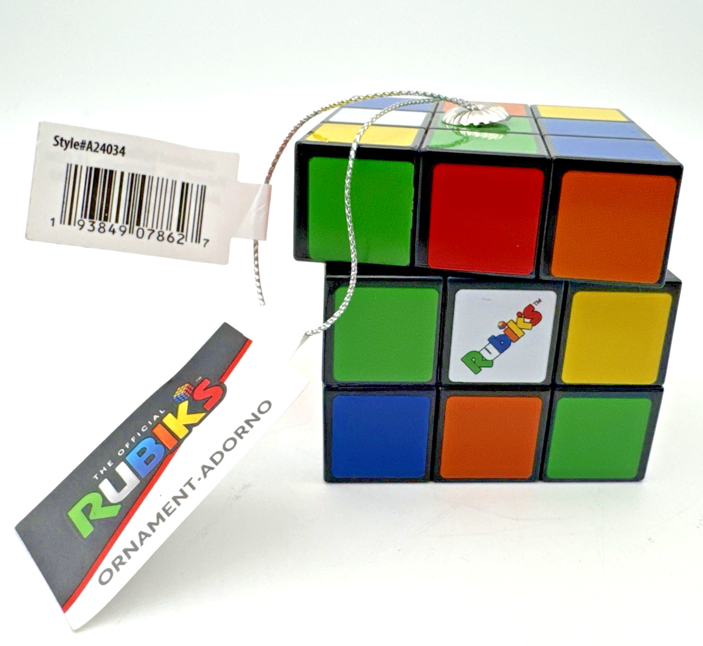 Rubik’s Cube Puzzle Ornament • Decorative Hanging • Brand New with Tag