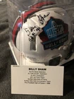 Billy Shaw Autographed HOF Mini Helmet W/COA Tristar