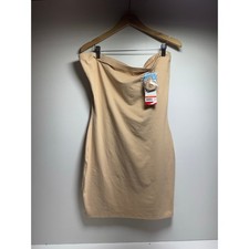 Spanx Assets Red Hot Label Tan Sleek Slimmers Full Slip 3X New With Tags