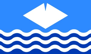 Isle of Wight Flag Self Adhesive Vinyl Sticker