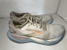 Brooks Glycerin GTS 21 Women's Size 9.5 Coconut/Aqua/Autumn Sunset Running Shoes