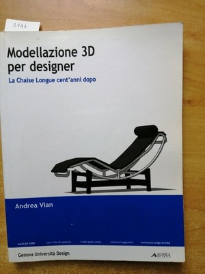 3D MODELLIERUNG FÜR DESIGNER der Chaiselongue hundert Jahre nach VIAN ANDREA (