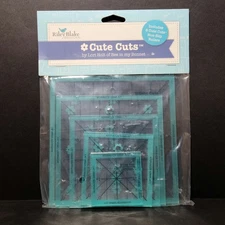 Riley Blake Cute Cuts Non-Slip Square Ruler Set 5 Pack - 2.5" to 6.5" Lori Holt