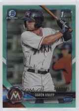 2018 Bowman Chrome Prospects Aqua Refractor 33/125 Aaron Knapp #BCP5 sh7
