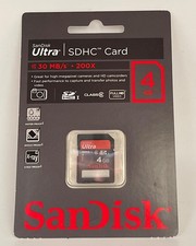 SanDisk Ultra 4 GB SDHC Class 6 Flash Memory Card Up To 30MB/s SDSDH-004G-U46