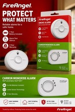 FireAngel Smoke & Carbon Monoxide Alarm Twin Pack SB1 FA3313 Battery Powered