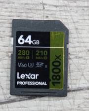 Lexar GOLD Series Professional 1800x 64GB UHS-II SDXC Memory Card