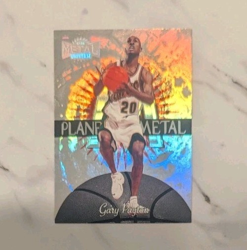 1997-98 Metal Universe Gary Payton Planet Metal #15