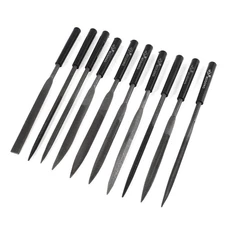 Sculpting Carving Woodworking Metal Rasp Riffler Needle File Set 10 Pcs Black