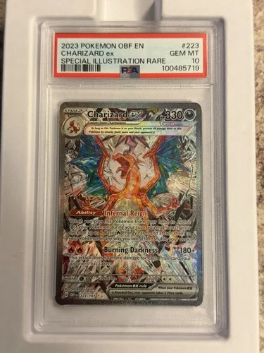 PSA 10 Charizard EX SIR Obsidian Flames 223/197