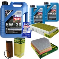 Inspektionskit Filter Liqui Moly ÖL 7L 5W-30 FüR Bmw 5Er Touring E61 520D E60