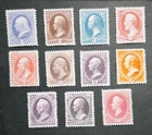 US Stamps SC# 134-44 1870-71 Nat'l Bank Note Printing Issue Replica Collection