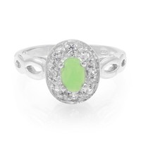 Cavill Ring Chrysopras 0,27Ct Silber 925 Oval Damen Topas 0,20Ct Schmuck