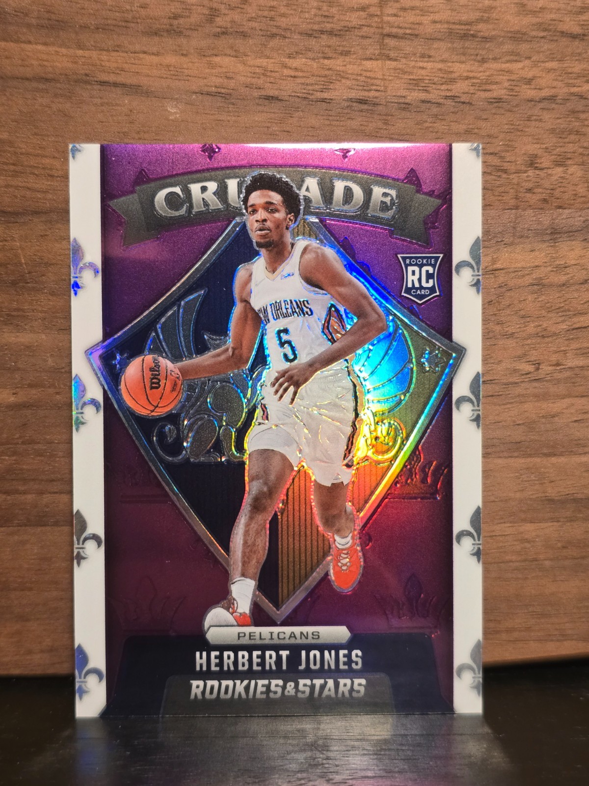 herbert jones rookie, rookie, numbered, purple crusade insert, rare