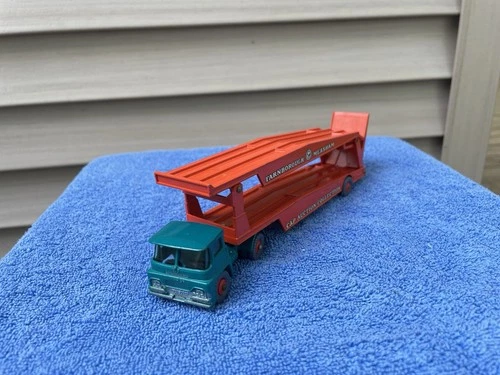 Vintage Lesney  Matchbox Guy Warrior Car Transporter K8 England 1967