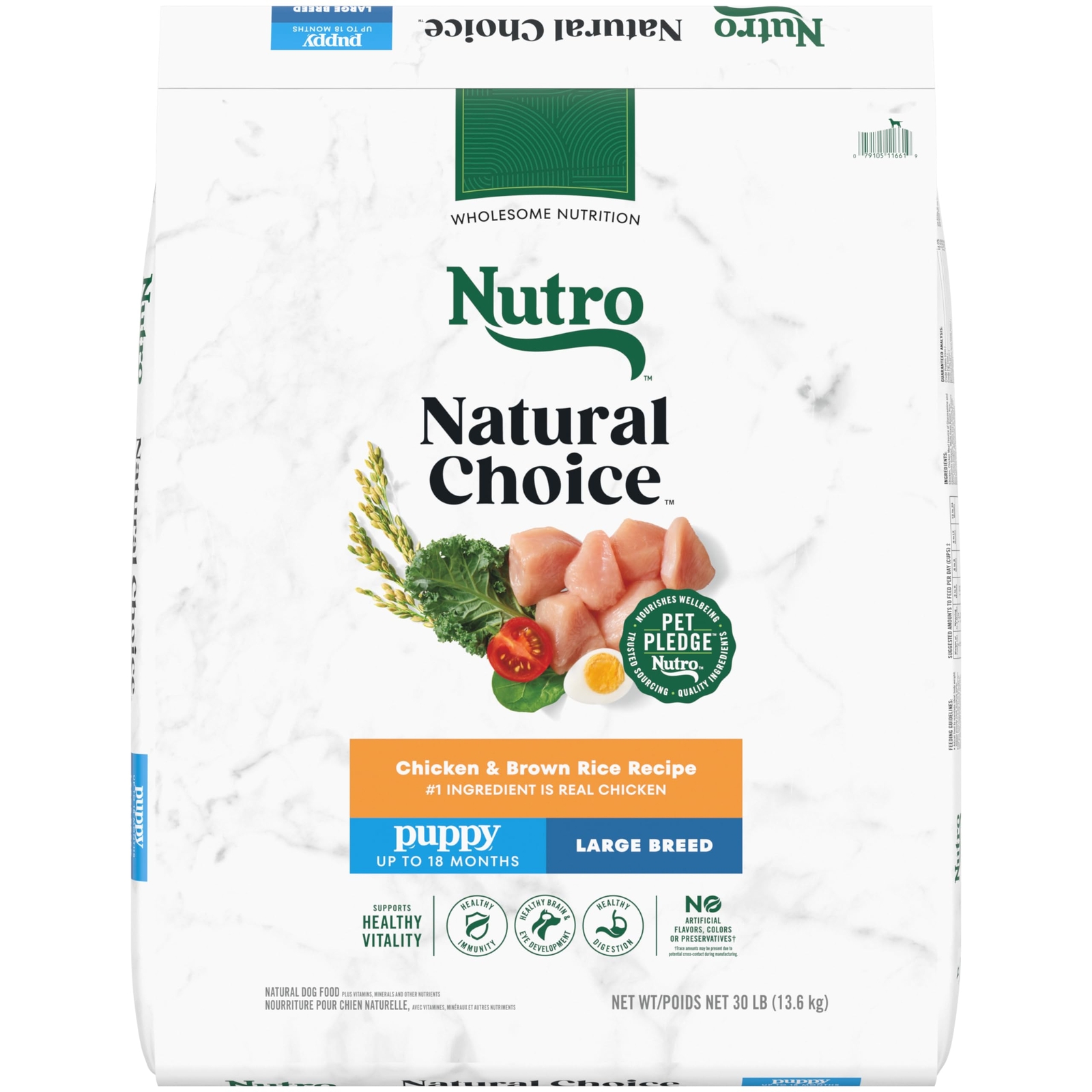 Nutro Natural Choice Large Breed Puppy Dry Dog Food, Chicken and Brown Rice R...