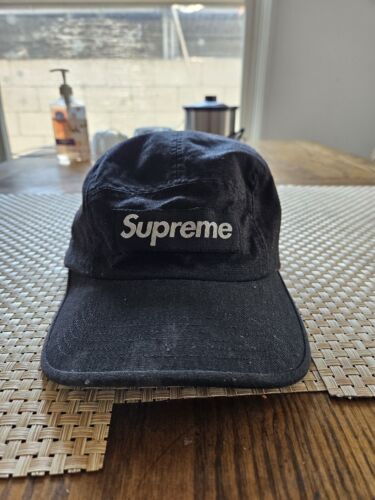 Supreme Corduroy Camp Cap (SS18) Black