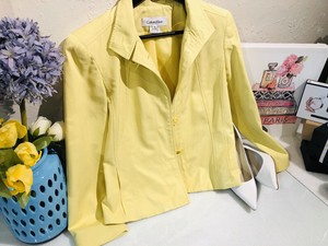calvin klein yellow blazer