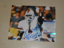 Jessie Armstead Miami Auto Autograph 8x10 Photo PSA DNA