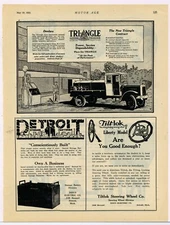 1921 Triangle Motor Trucks Ad: "At the Peak of Performance"  St. Johns, Michigan