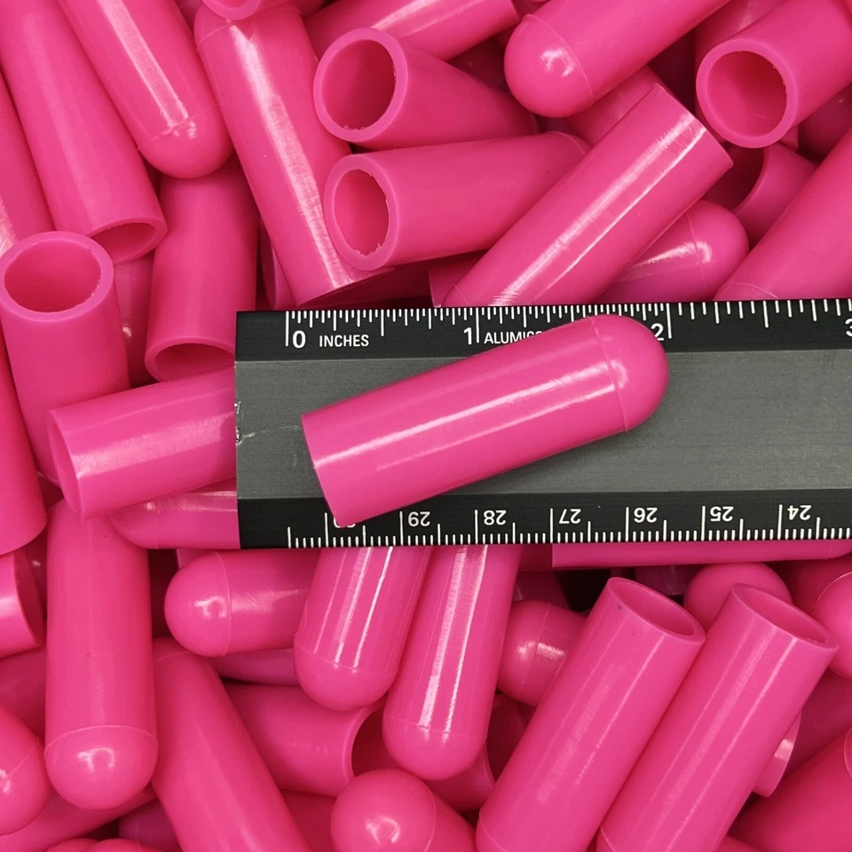 High Temp Masking Supply 1/2" Silicone Rubber Powder Coating Caps - 50 Pack
