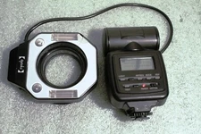 Used OPTEKA  RL500 C  Ring Flash MACRO For DSLR  Cameras  DIA 52mm thread 