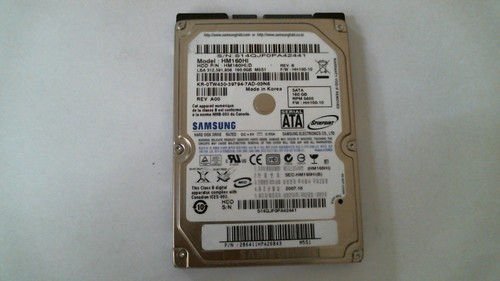160 GB SATA SAMSUNG  2,5" HM160HI