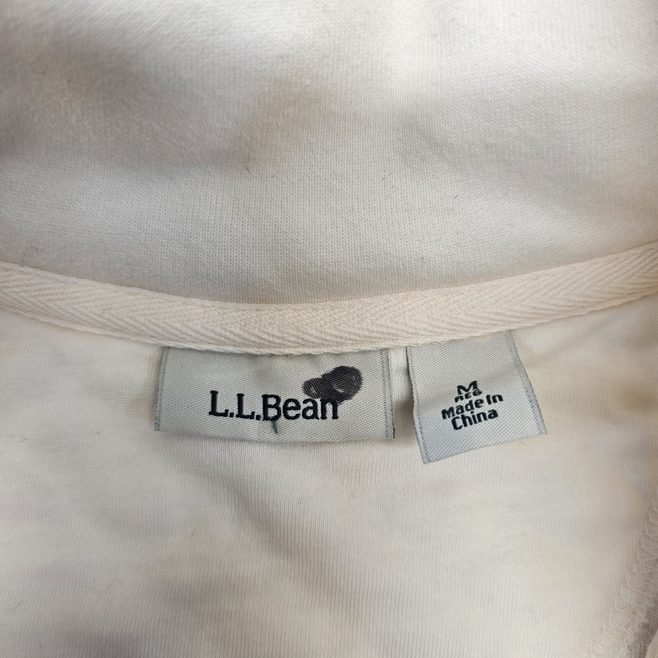 ll bean women's quilted quarterzip pullover Medium Very Clean!!! eBay