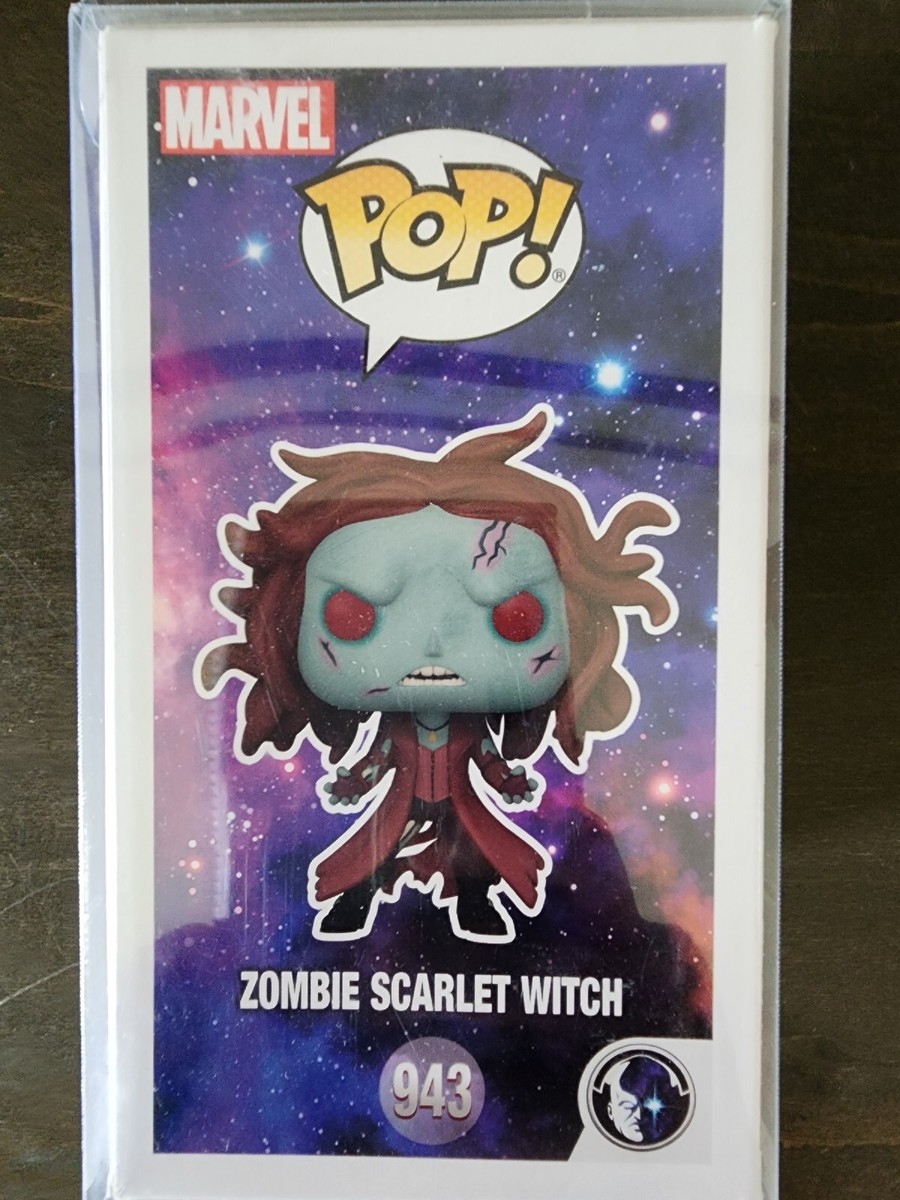 Elizabeth Olsen Signed FUNKO POP! MARVEL ZOMBIE SCARLET WITCH 943
