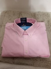NWT STAFFORD OXFORD COOLMAX LONG SLEEVE DRESS SHIRT Light PINK